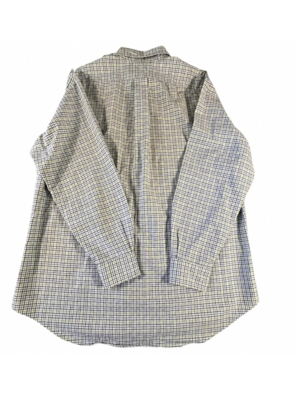 Polo Ralph Lauren Men’s L Classic Fit Blue Green Plaid Button Down Pony